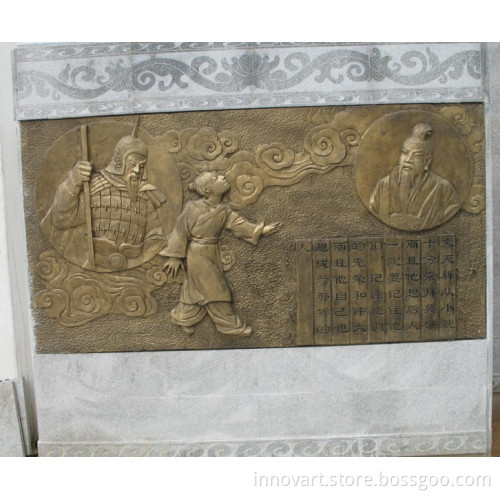 custom made cast bronze relief sculpture